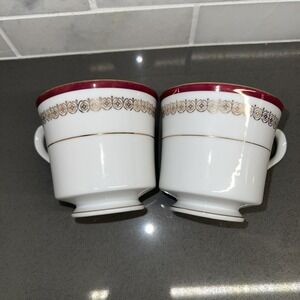 2 Castlecourt Fine China Tea Cup In The Elegante Pattern #24568, Japan